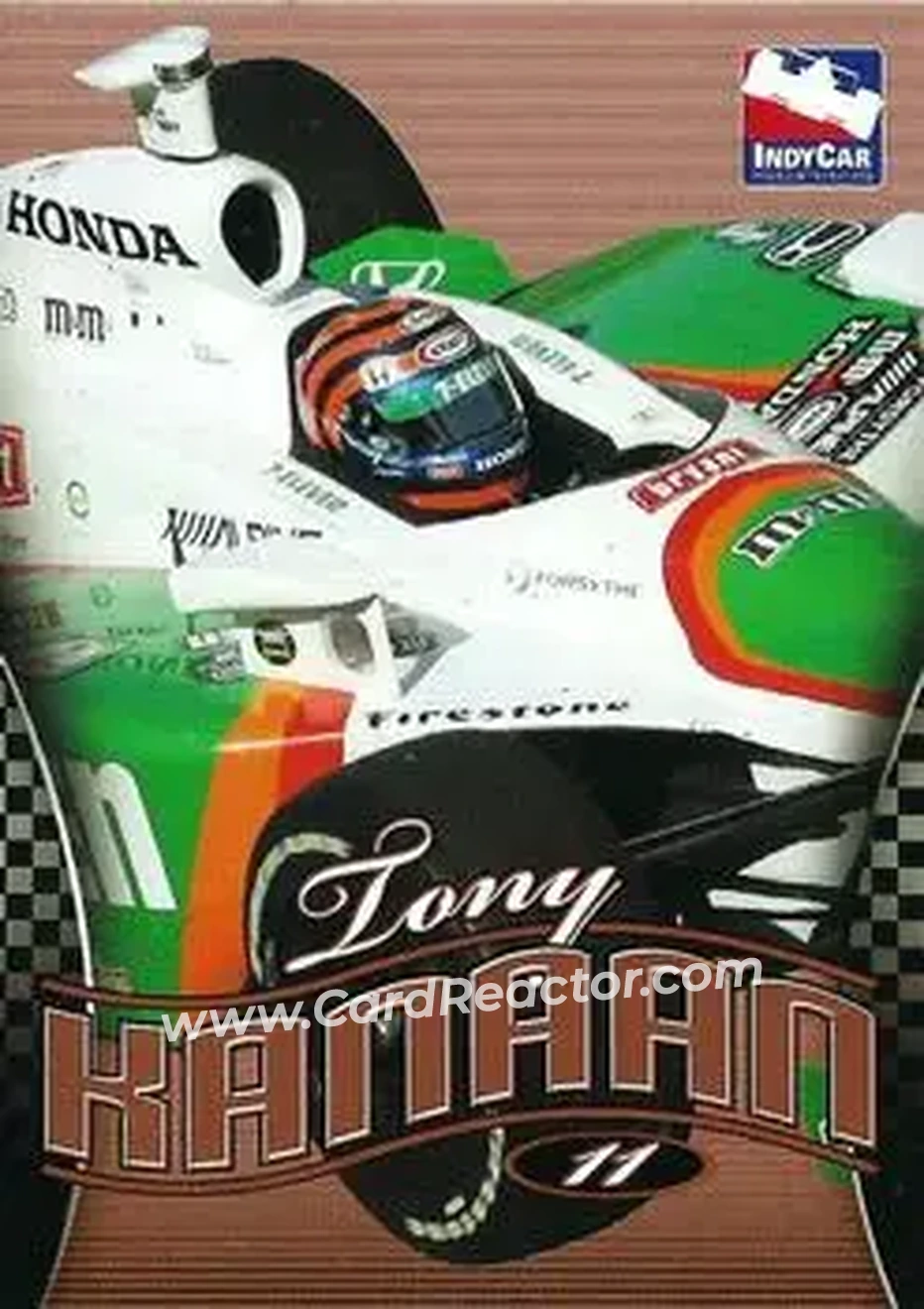 2007 Rittenhouse IRL #8 - Tony Kanaan - Andretti Green Racing - Front