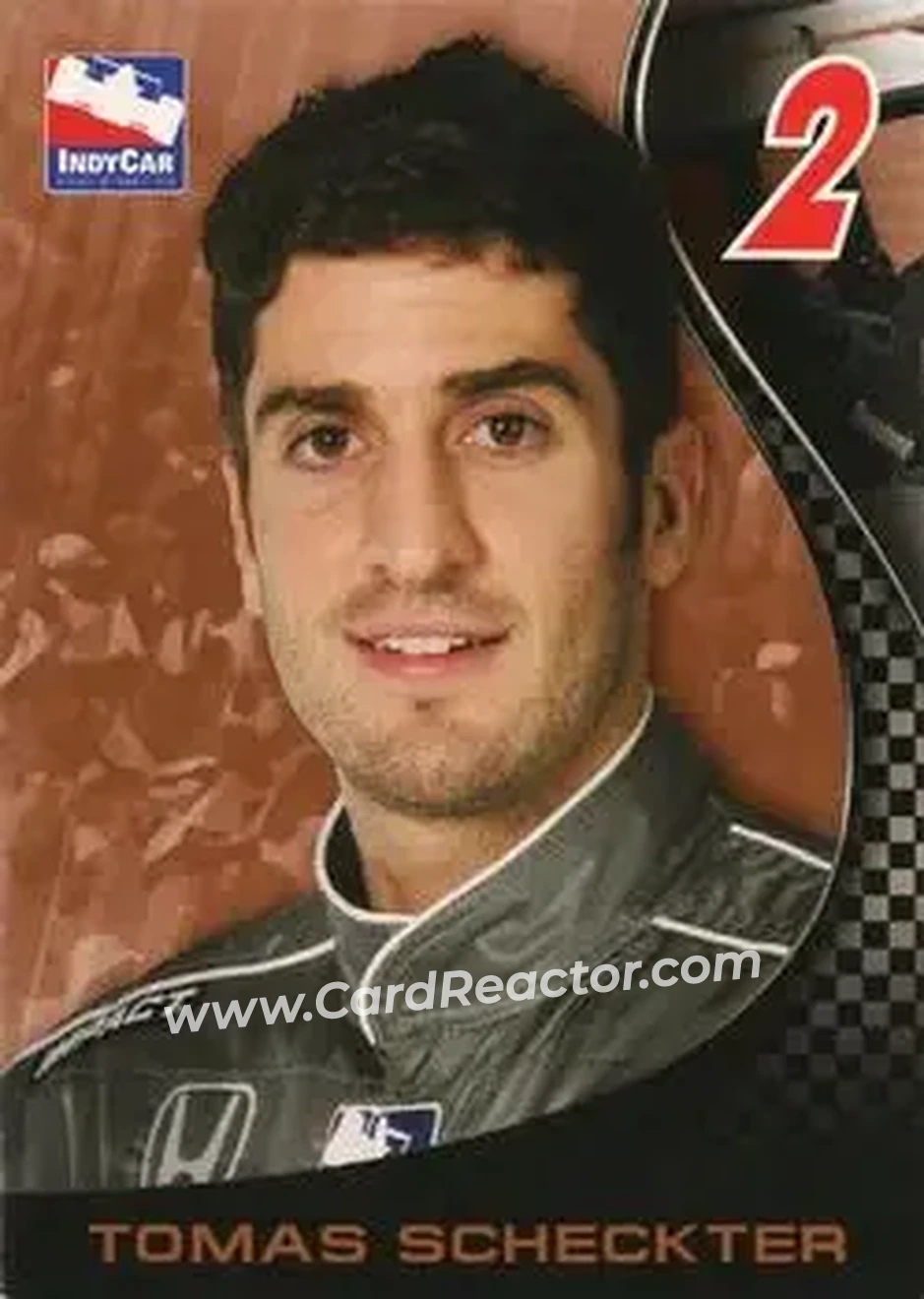 2007 Rittenhouse IRL #25 - Tomas Scheckter - Vision Racing - Front
