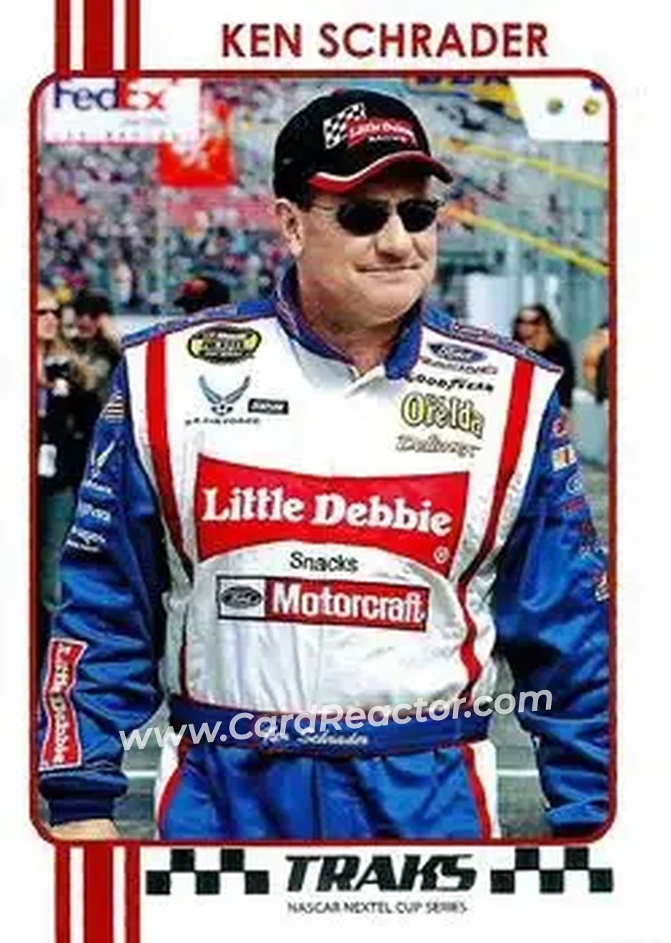2007 Traks #26 - Ken Schrader - Wood Brothers Racing - Front