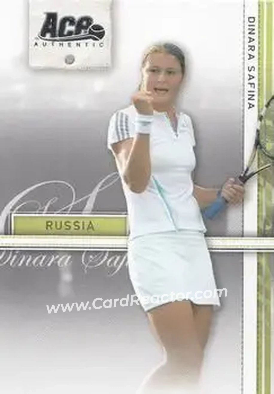 2007 Ace Authentic Straight Sets #12 - Dinara Safina - Front
