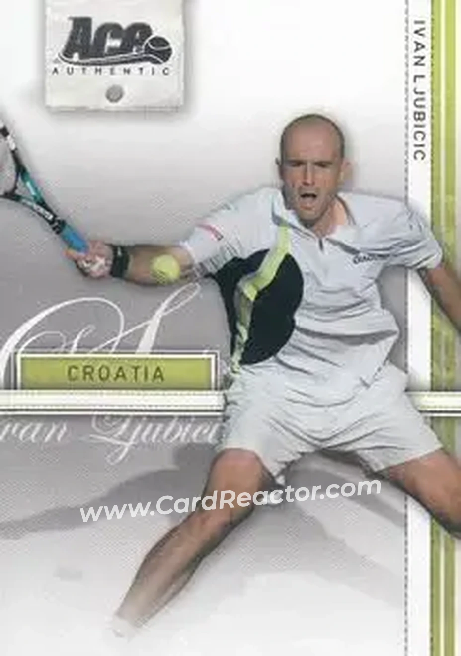 2007 Ace Authentic Straight Sets #18 - Ivan Ljubicic - Front