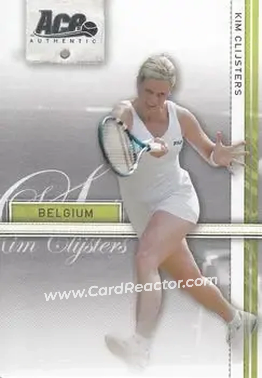 2007 Ace Authentic Straight Sets #20 - Kim Clijsters - Front