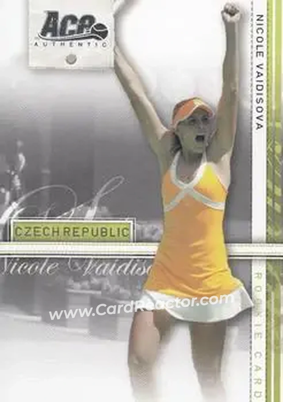 2007 Ace Authentic Straight Sets #23 - Nicole Vaidisova - Front