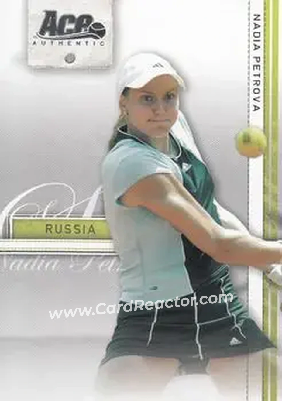 2007 Ace Authentic Straight Sets #27 - Nadia Petrova - Front
