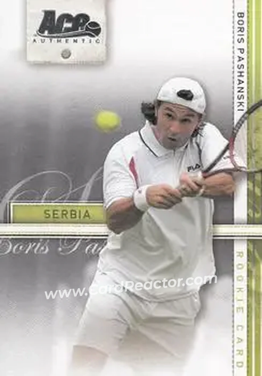 2007 Ace Authentic Straight Sets #29 - Boris Pashanski - Front