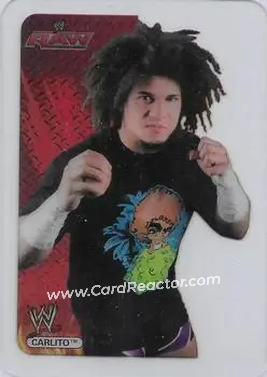 2007 Edibas WWE Lamincards #37 - Carlito - Front