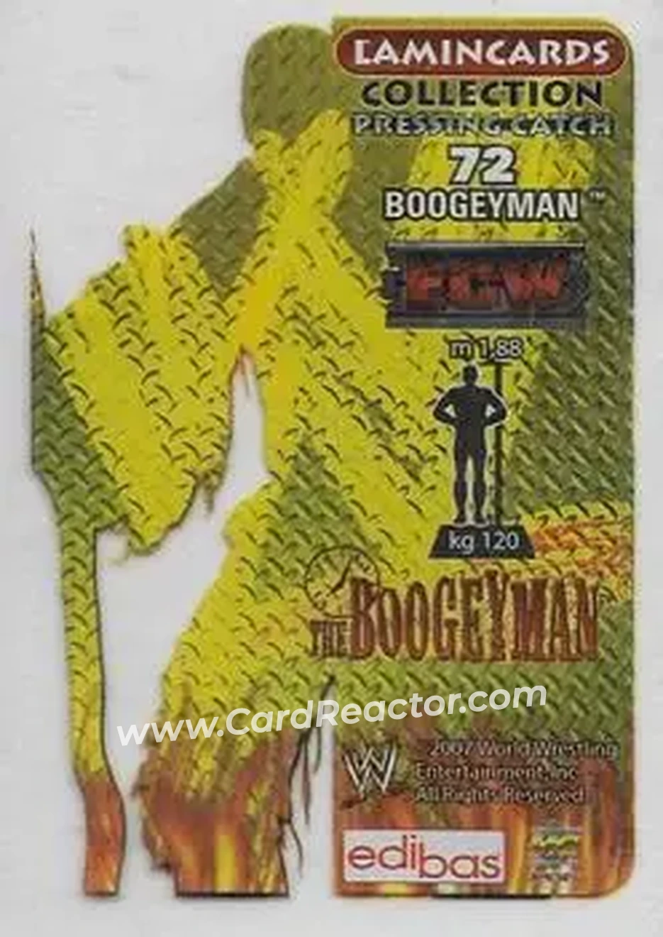 2007 Edibas WWE Lamincards #72 - Boogeyman - Back