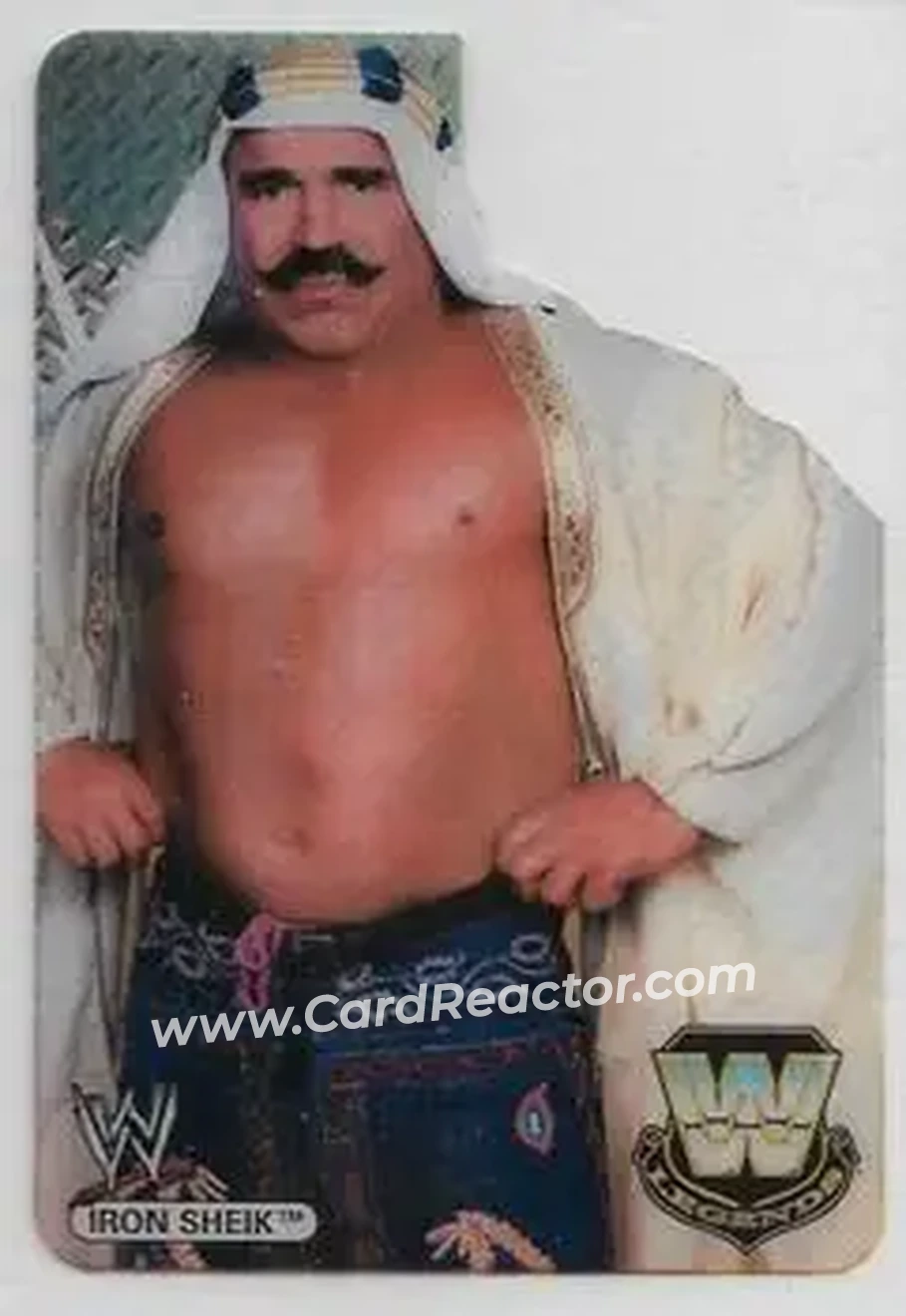 2007 Edibas WWE Lamincards #102 - The Iron Sheik - Front