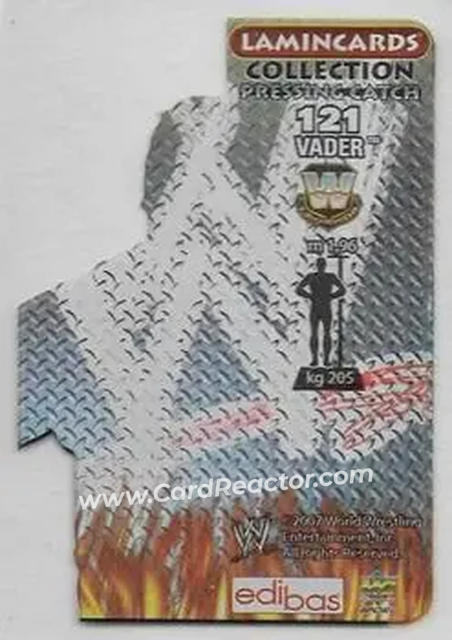 2007 Edibas WWE Lamincards #121 - Vader - Back