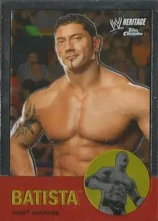 2007 Topps Chrome Heritage II WWE #2 Batista