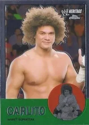 2007 Topps Chrome Heritage II WWE #3 Carlito