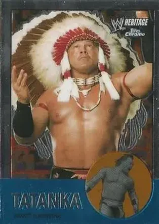 2007 Topps Chrome Heritage II WWE #4 Tatanka