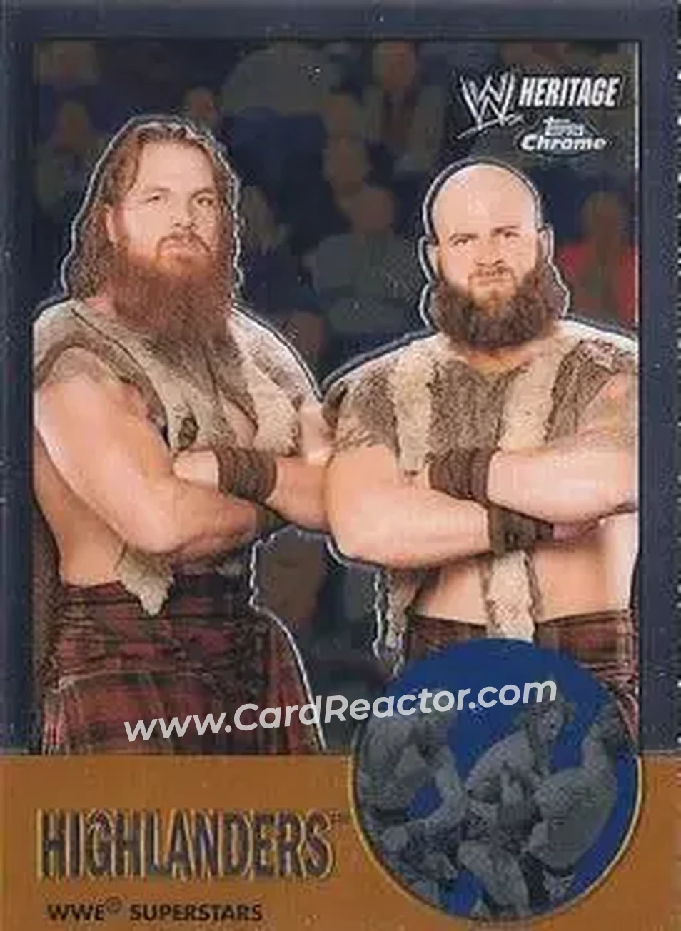2007 Topps Chrome Heritage II WWE #5 - Highlanders - Front