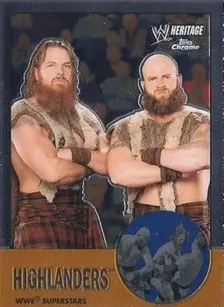 2007 Topps Chrome Heritage II WWE #5 Highlanders