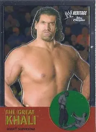 2007 Topps Chrome Heritage II WWE #7 The Great Khali