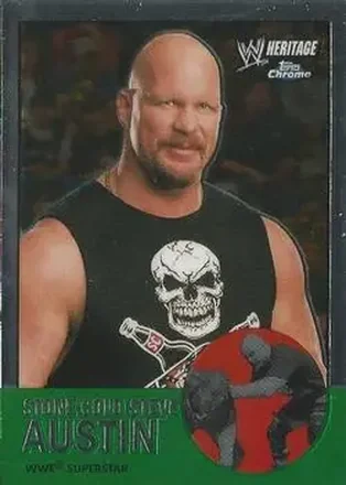 2007 Topps Chrome Heritage II WWE #11 "Stone Cold" Steve Austin