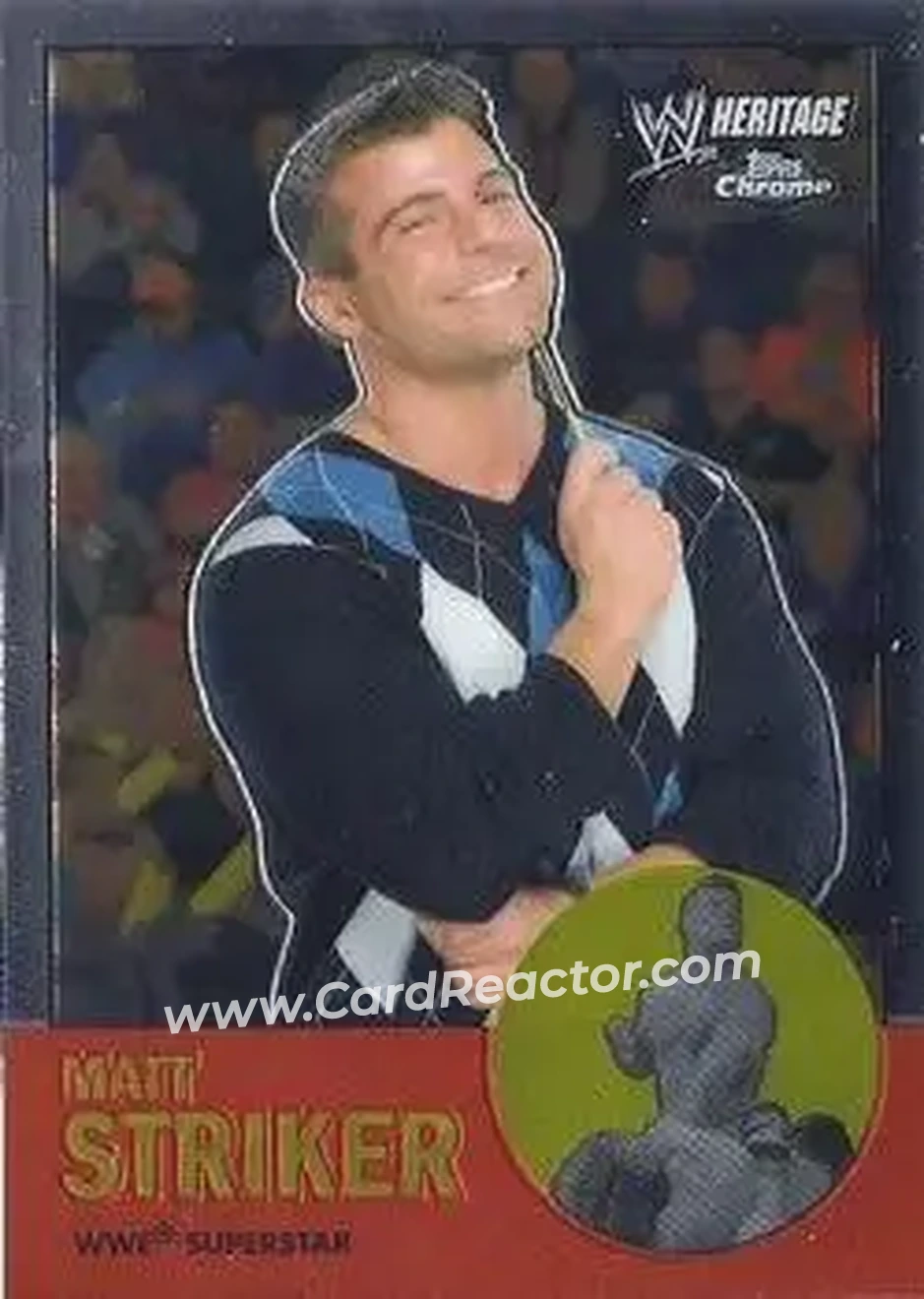 2007 Topps Chrome Heritage II WWE #12 - Matt Striker - Front