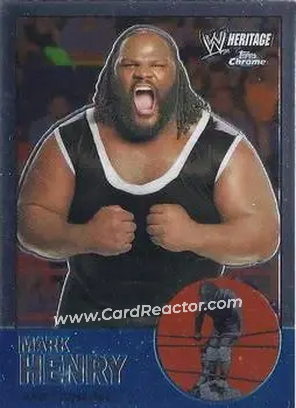 2007 Topps Chrome Heritage II WWE #15 - Mark Henry - Front