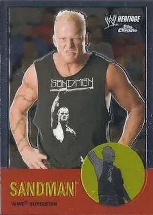 2007 Topps Chrome Heritage II WWE #19 The Sandman