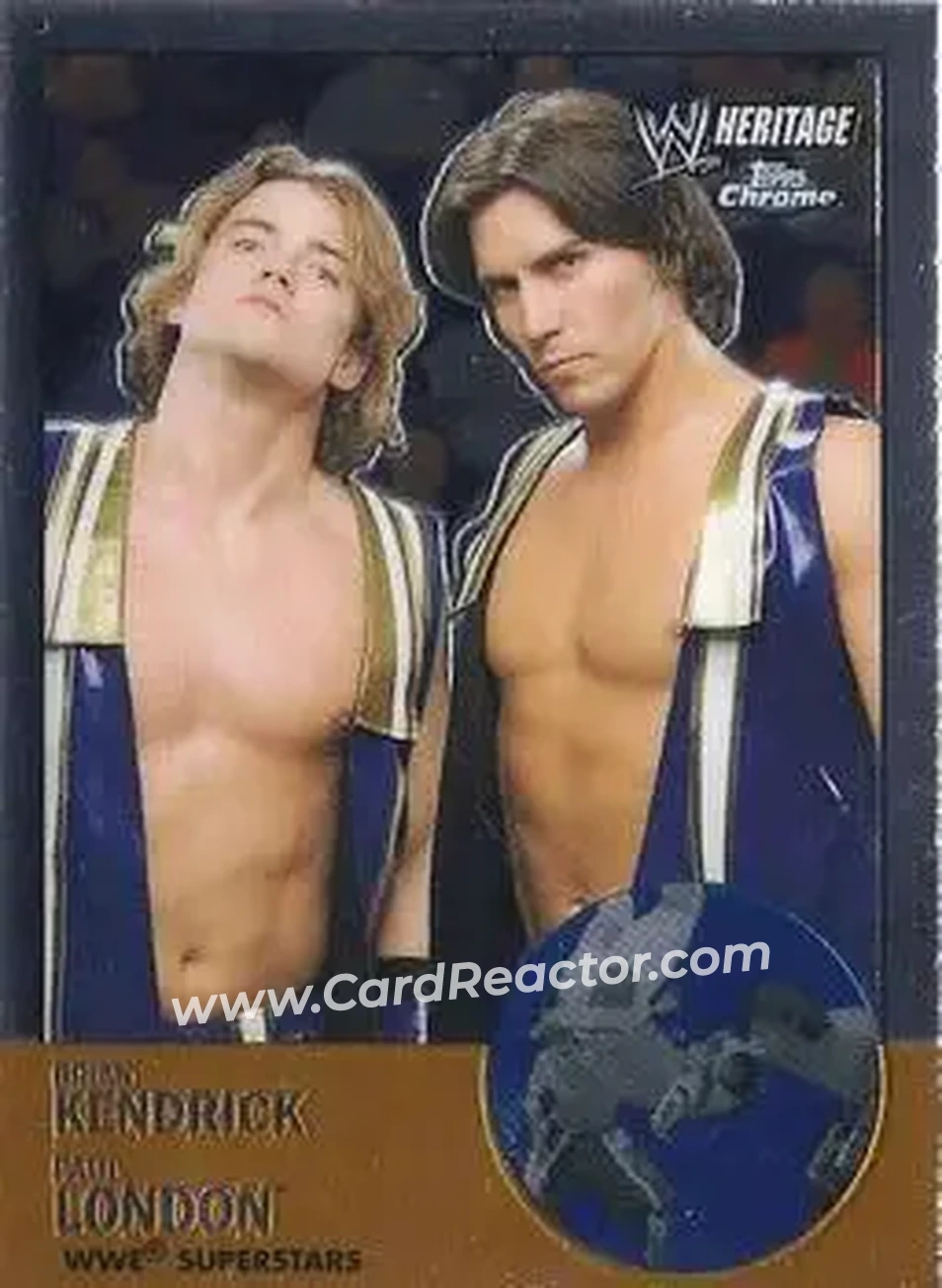 2007 Topps Chrome Heritage II WWE #22 - Paul London - Brian Kendrick - Front