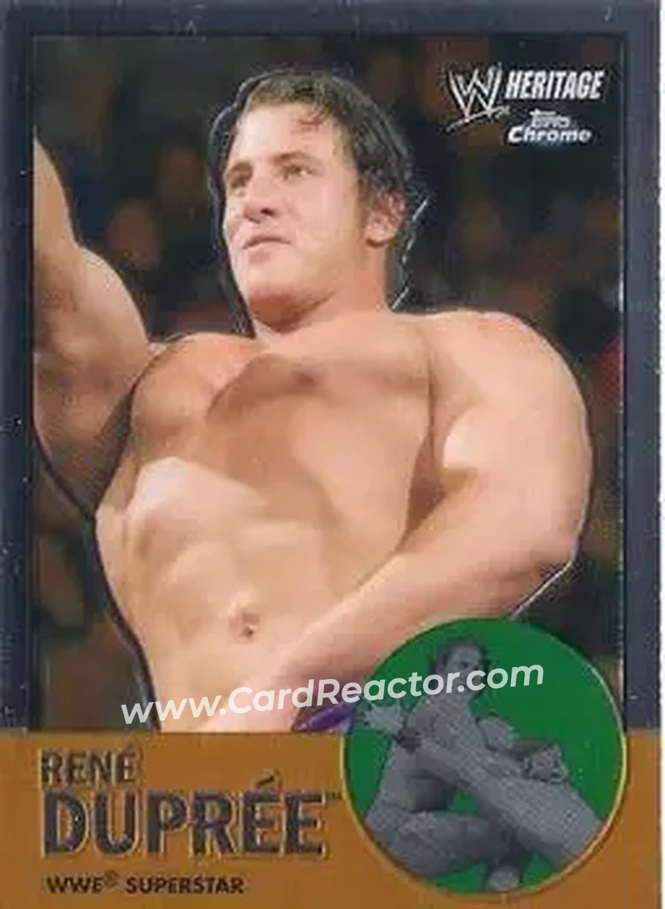 2007 Topps Chrome Heritage II WWE #23 - Rene Dupree - Front