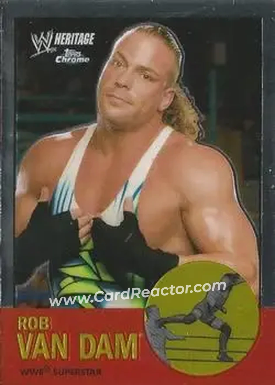 2007 Topps Chrome Heritage II WWE #25 - Rob Van Dam - Front
