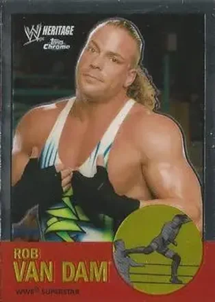 2007 Topps Chrome Heritage II WWE #25 Rob Van Dam