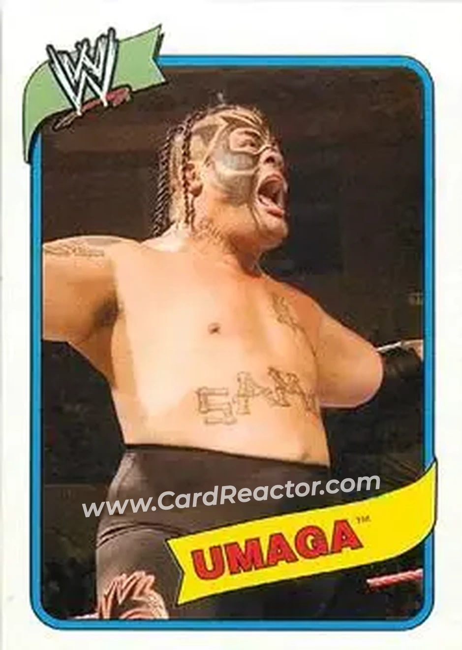 2007 Topps Heritage III WWE #9 - Umaga - Front