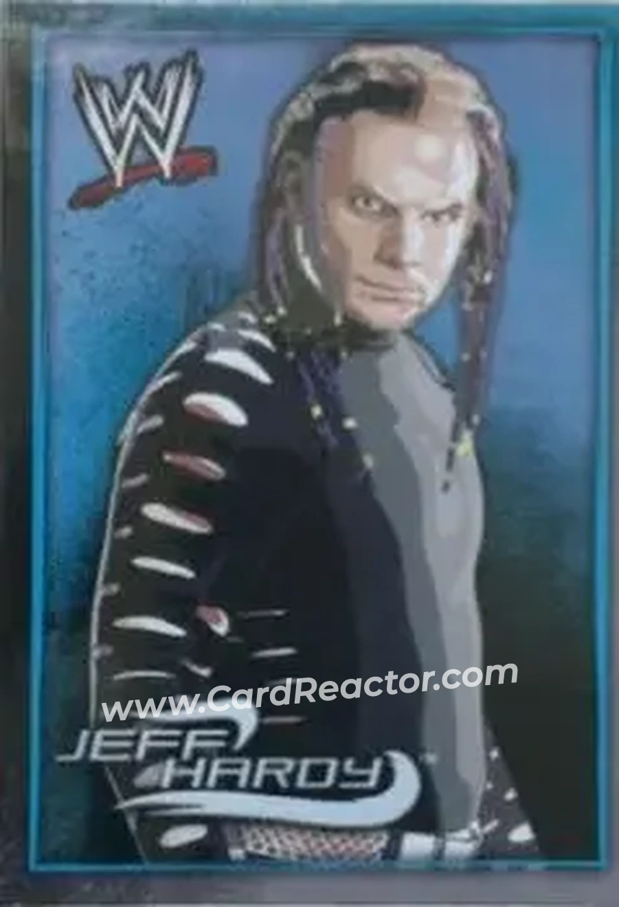 2007 Topps WWE Dog Tags (UK Edition) #12 - Jeff Hardy - Front