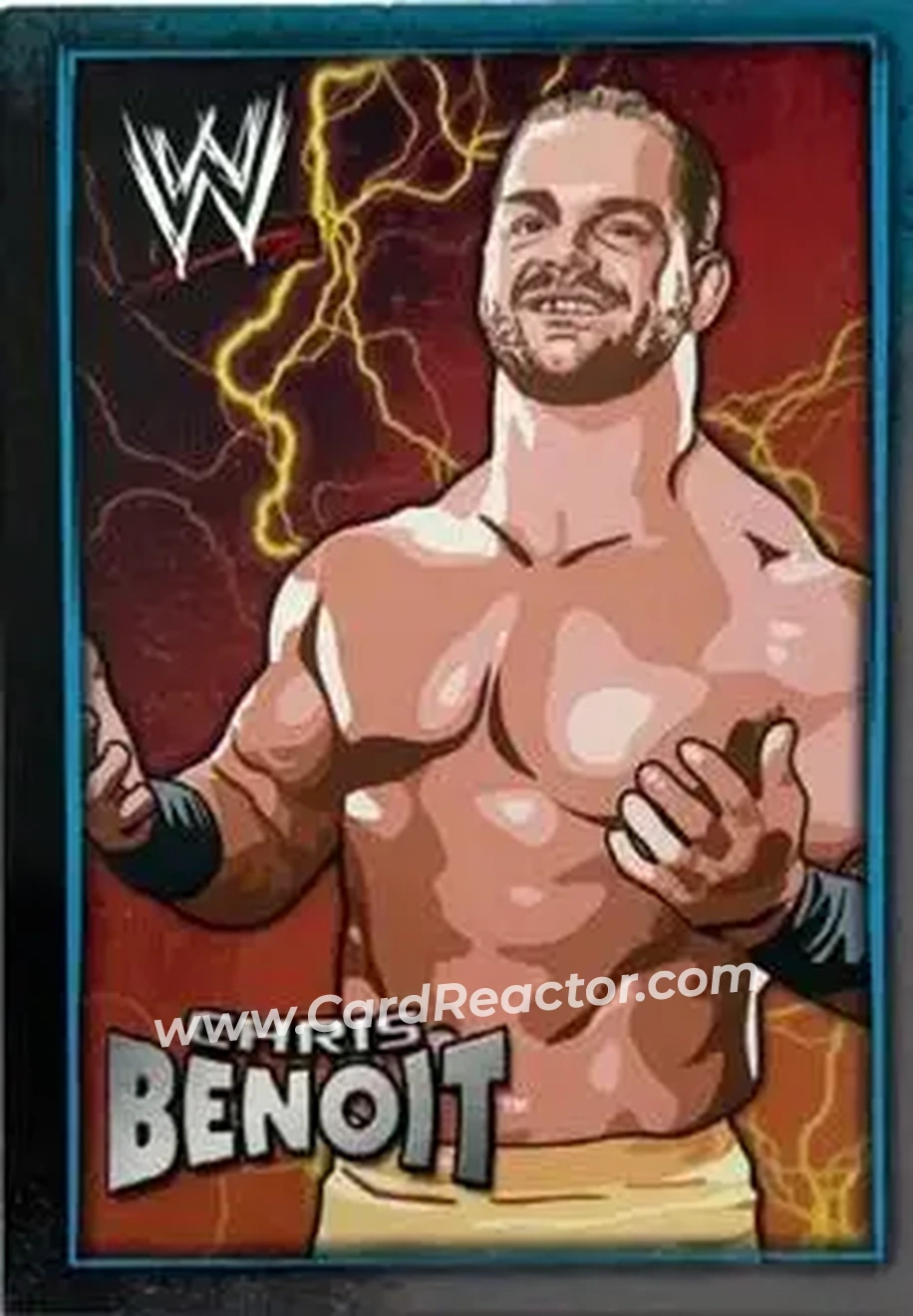 2007 Topps WWE Dog Tags Inserts #7 - Chris Benoit - Front