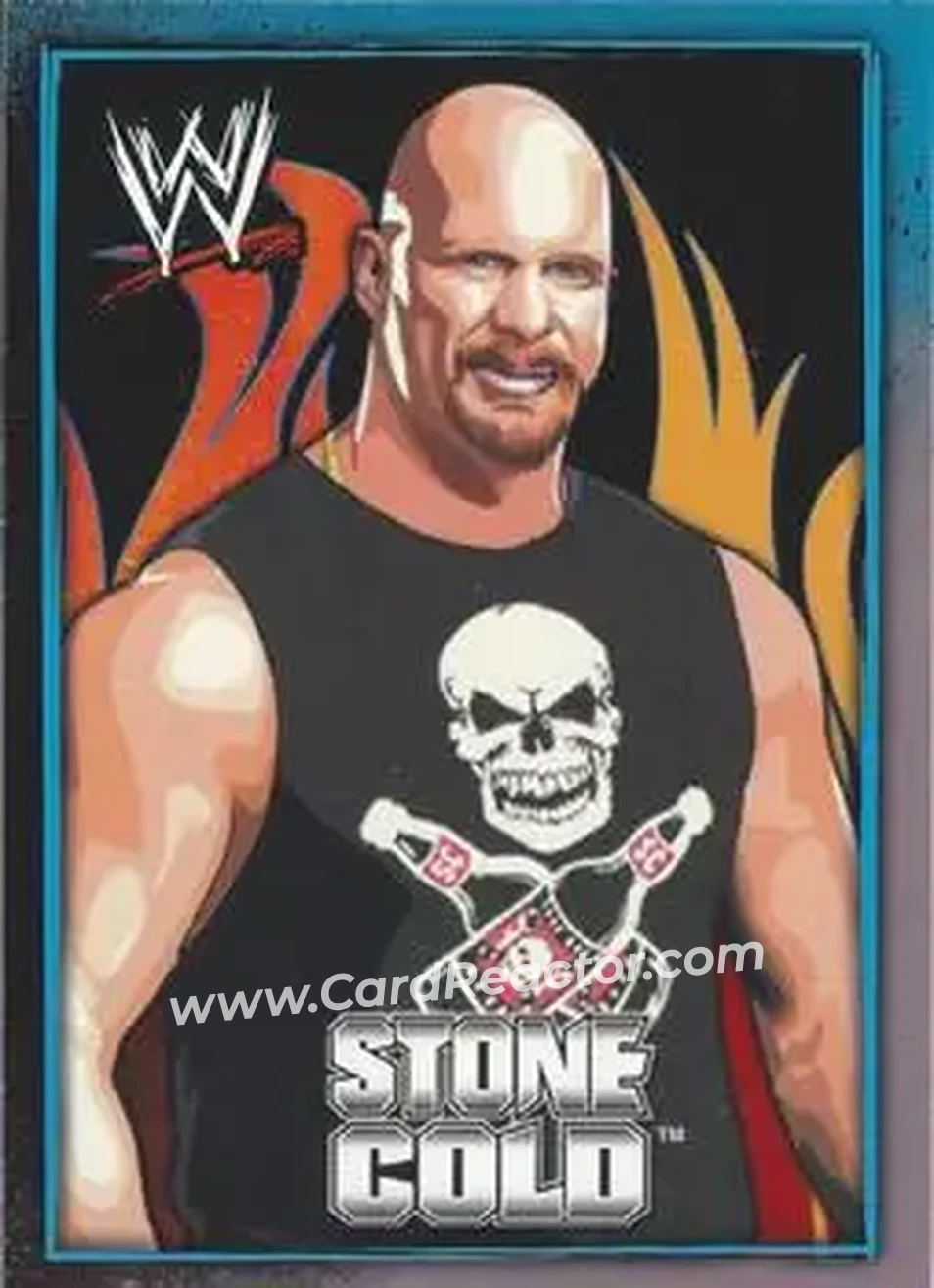 2007 Topps WWE Dog Tags Inserts #15 - "Stone Cold" Steve Austin - Front