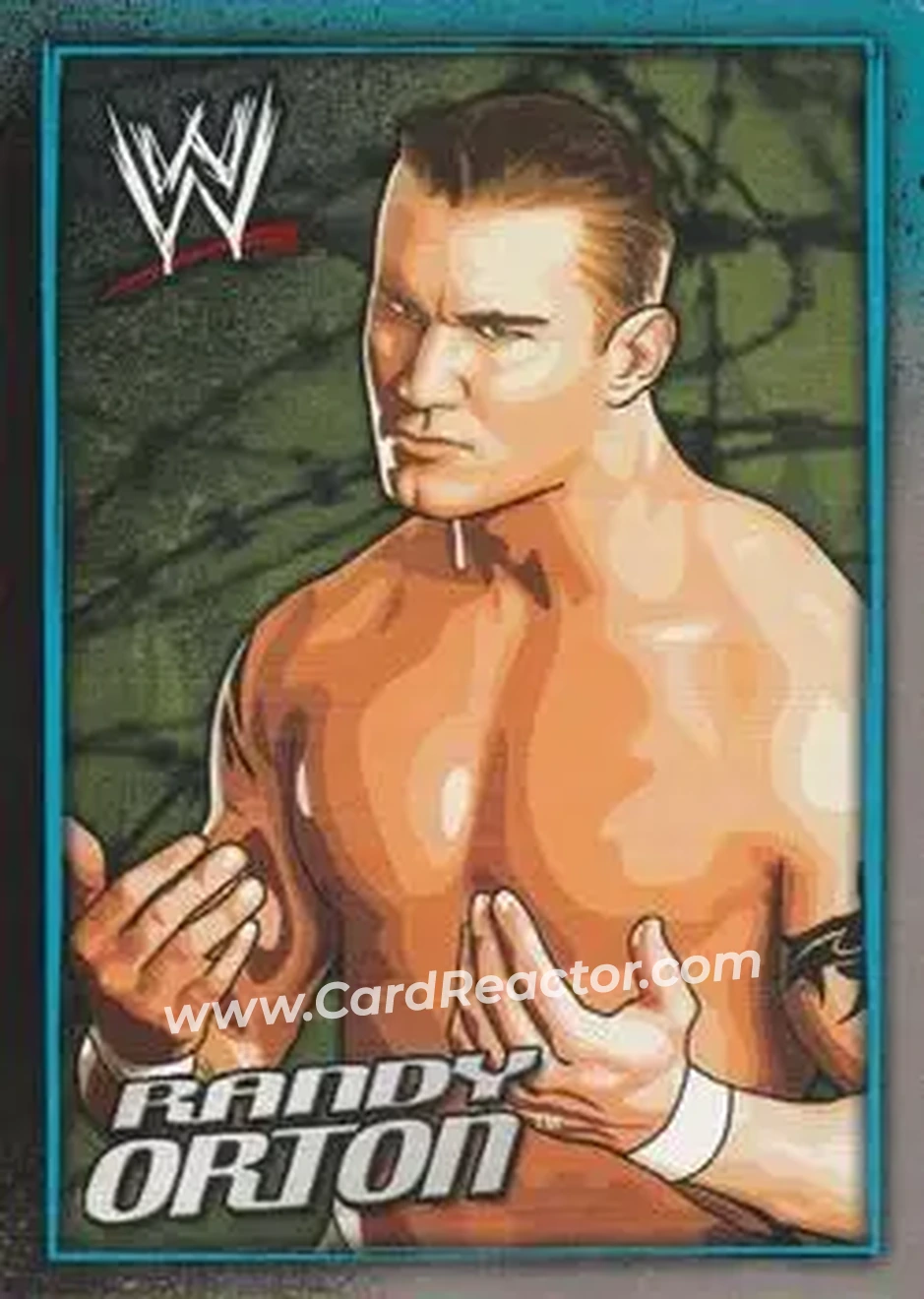 2007 Topps WWE Dog Tags Inserts #19 - Randy Orton - Front
