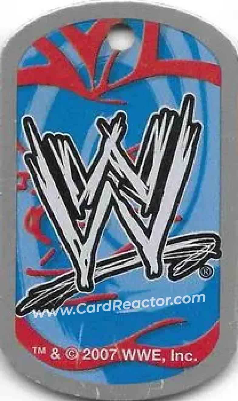 2007 Topps WWE Dog Tags Inserts - Gold Tags #4 - Carlito - Back