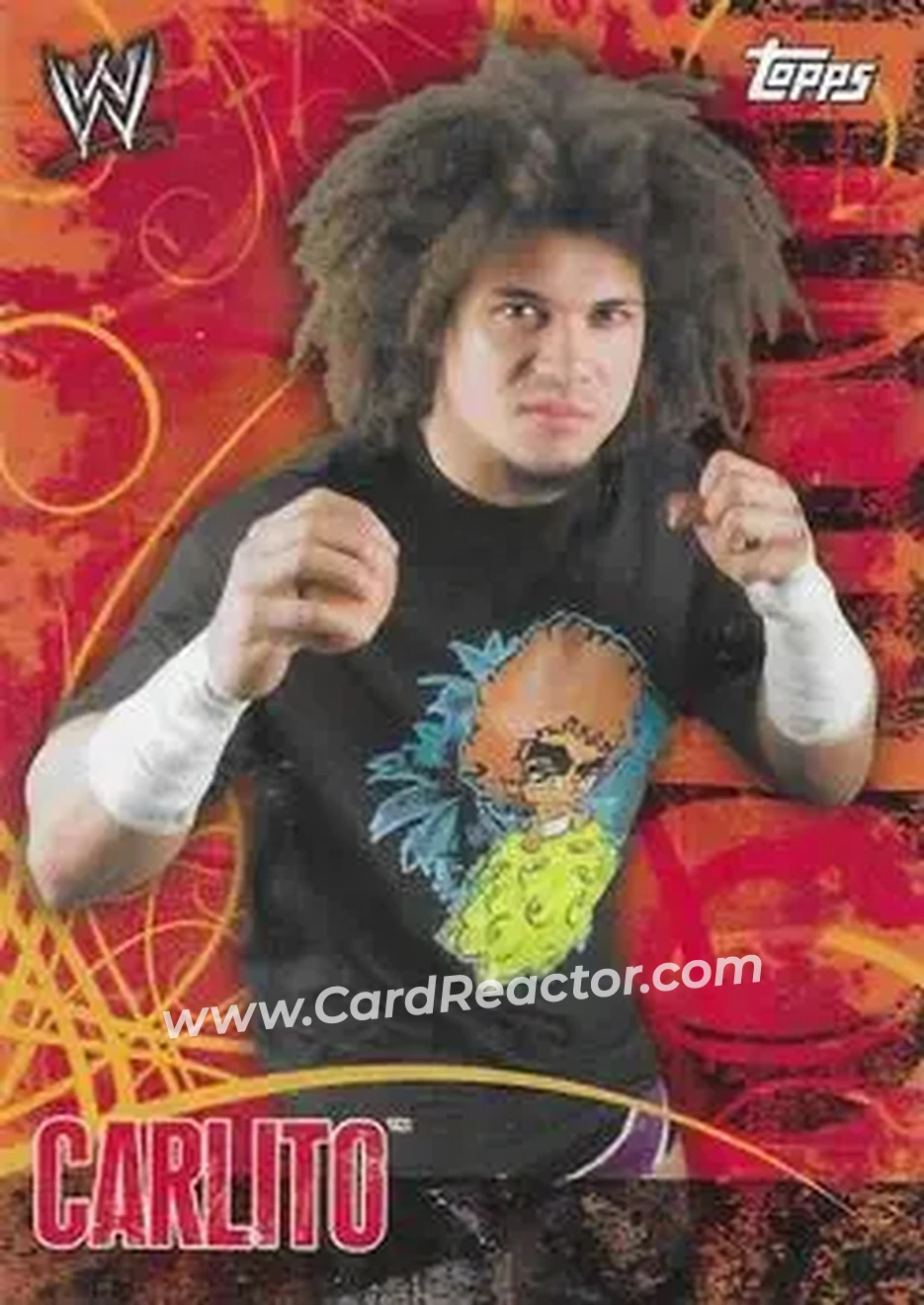 2007 Topps WWE Face-Off #4 - Carlito - Front