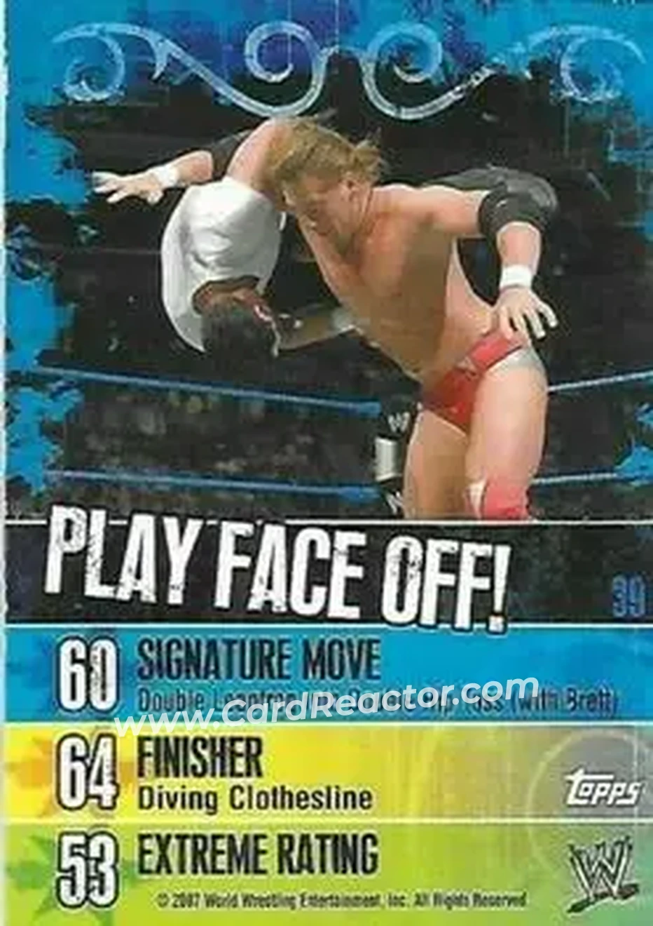 2007 Topps WWE Face-Off #39 - Brian Myers - Back
