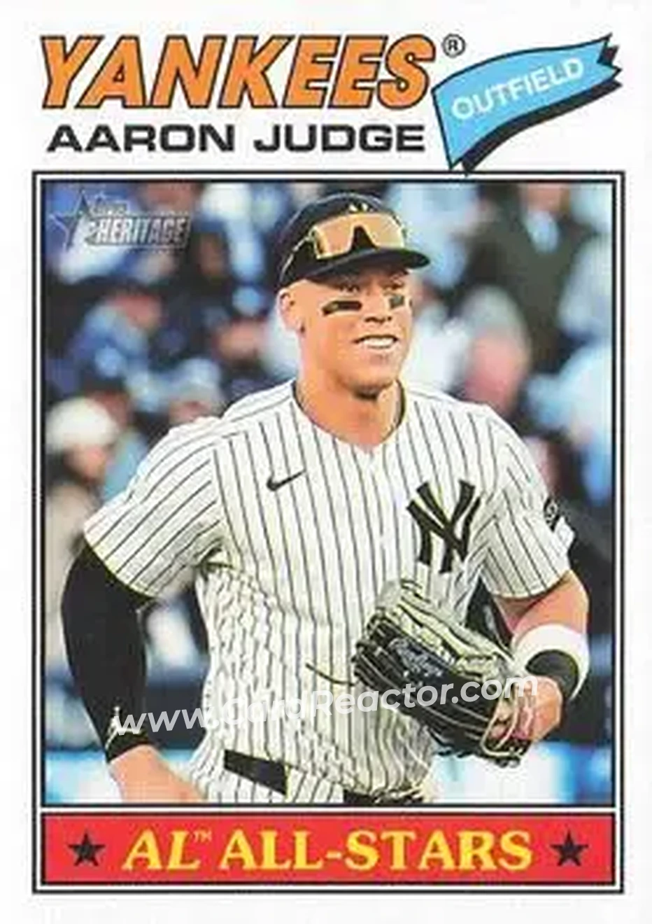 2026 Topps Heritage #10 - Aaron Judge - New York Yankees - Front 2026 Topps Heritage #10 - Aaron Judge - New York Yankees - Front