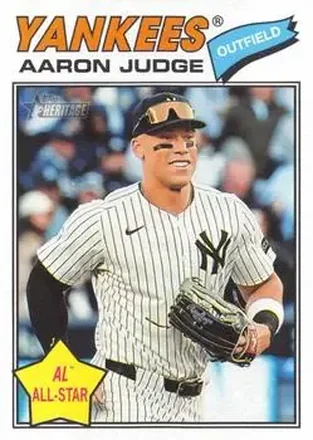 2026 Topps Heritage #10b - Aaron Judge - New York Yankees