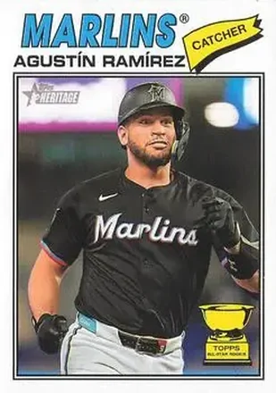 2026 Topps Heritage #13 - Agustín Ramírez - Miami Marlins
