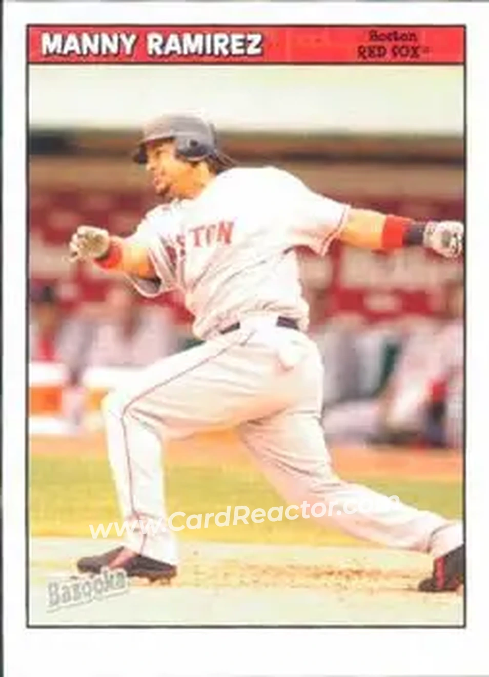 2006 Bazooka #6 - Manny Ramirez - Boston Red Sox - Front