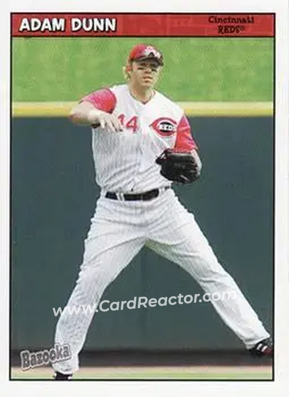 2006 Bazooka #8 - Adam Dunn - Cincinnati Reds - Front