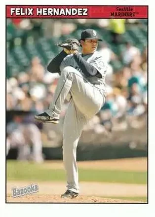 2006 Bazooka #10 - Felix Hernandez - Seattle Mariners