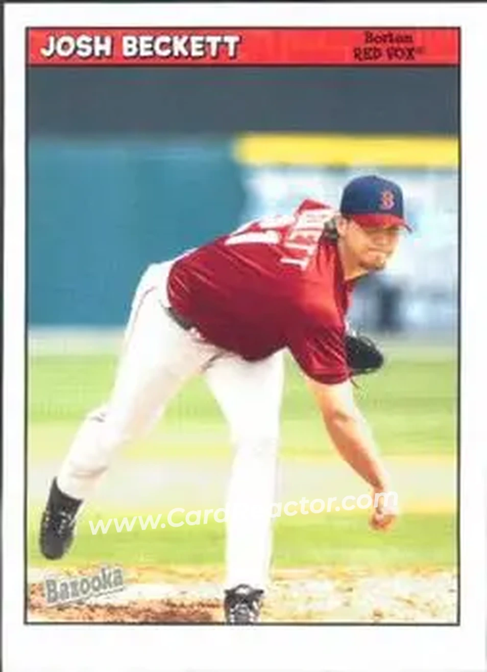2006 Bazooka #13 - Josh Beckett - Boston Red Sox - Front