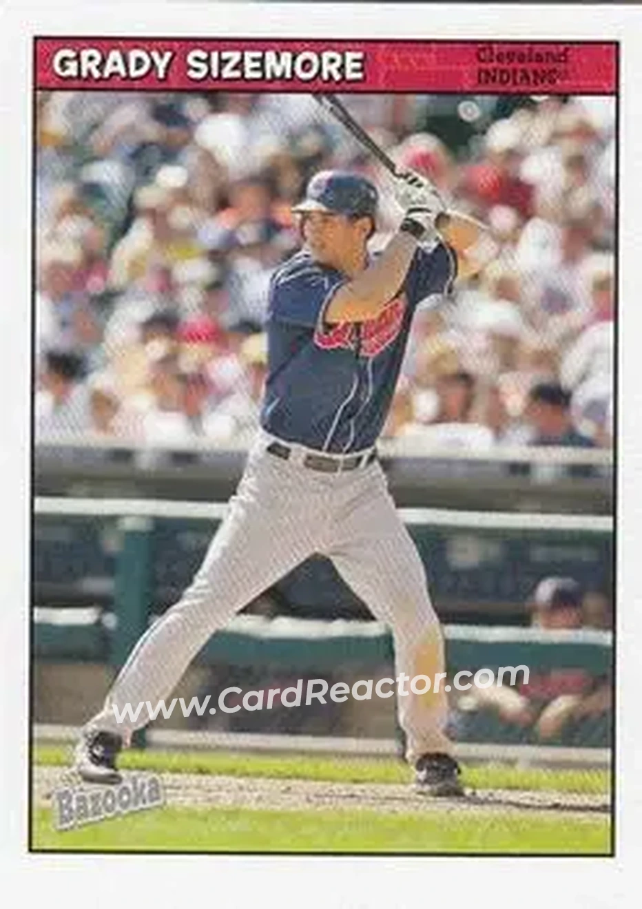 2006 Bazooka #16 - Grady Sizemore - Cleveland Indians - Front