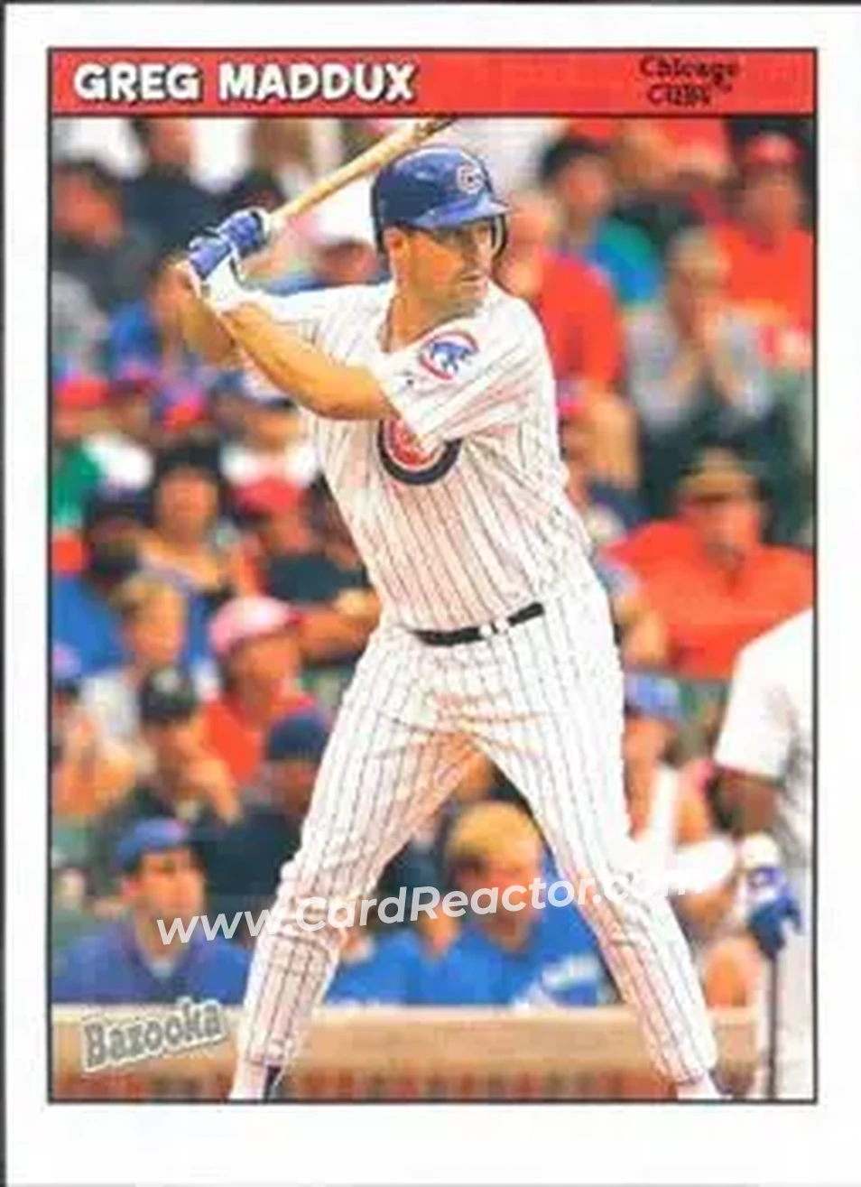2006 Bazooka #24 - Greg Maddux - Chicago Cubs - Front