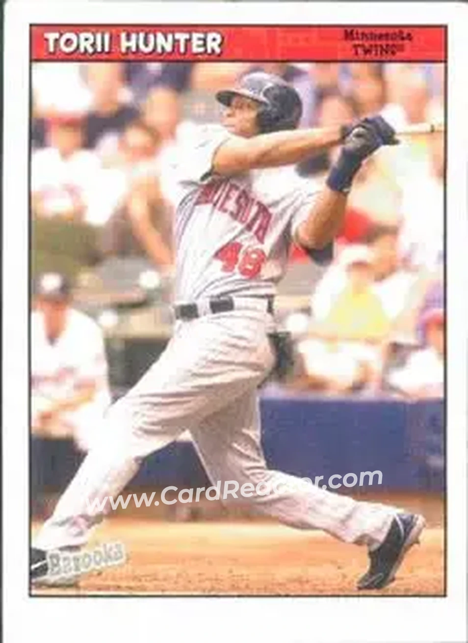 2006 Bazooka #28 - Torii Hunter - Minnesota Twins - Front