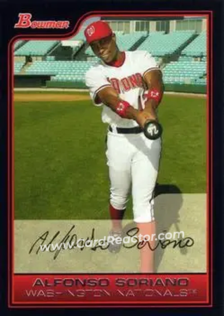 2006 Bowman #5 - Alfonso Soriano - Washington Nationals - Front