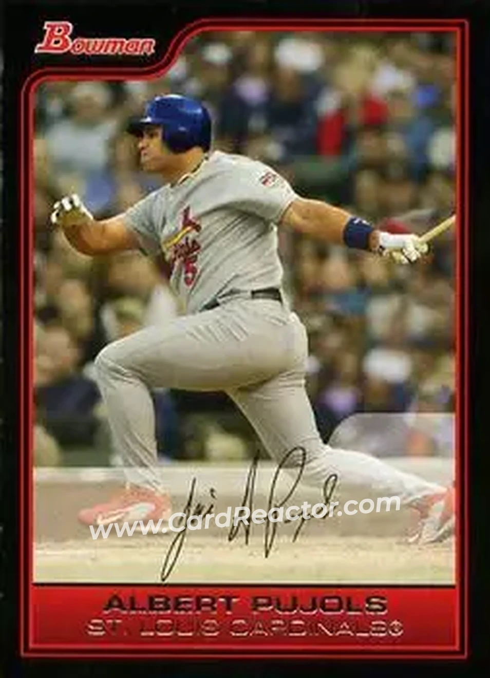 2006 Bowman #25 - Albert Pujols - St. Louis Cardinals - Front
