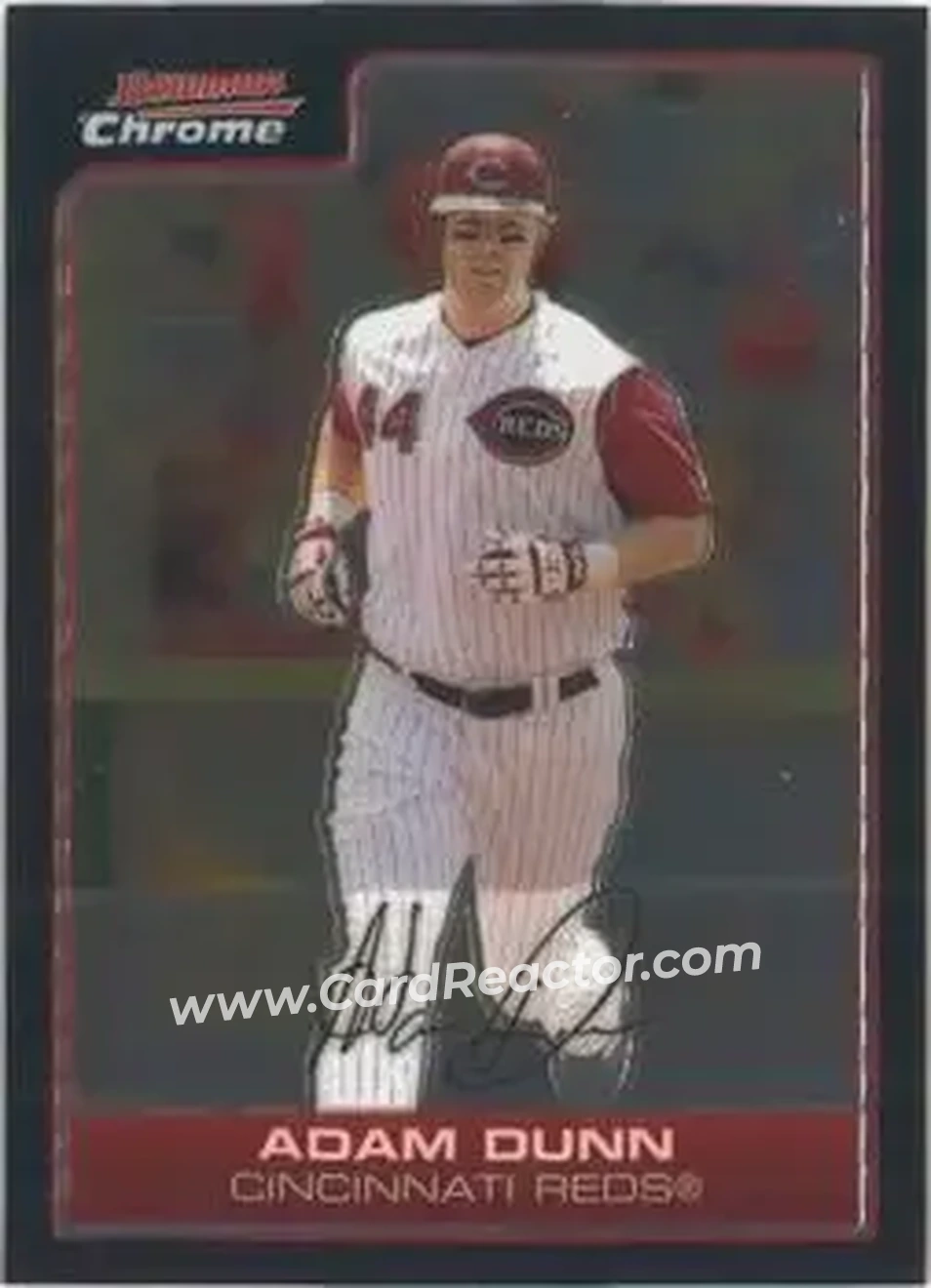 2006 Bowman Chrome #11 - Adam Dunn - Cincinnati Reds - Front