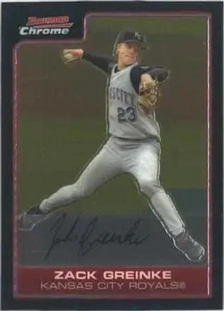 2006 Bowman Chrome #12 - Zack Greinke - Kansas City Royals