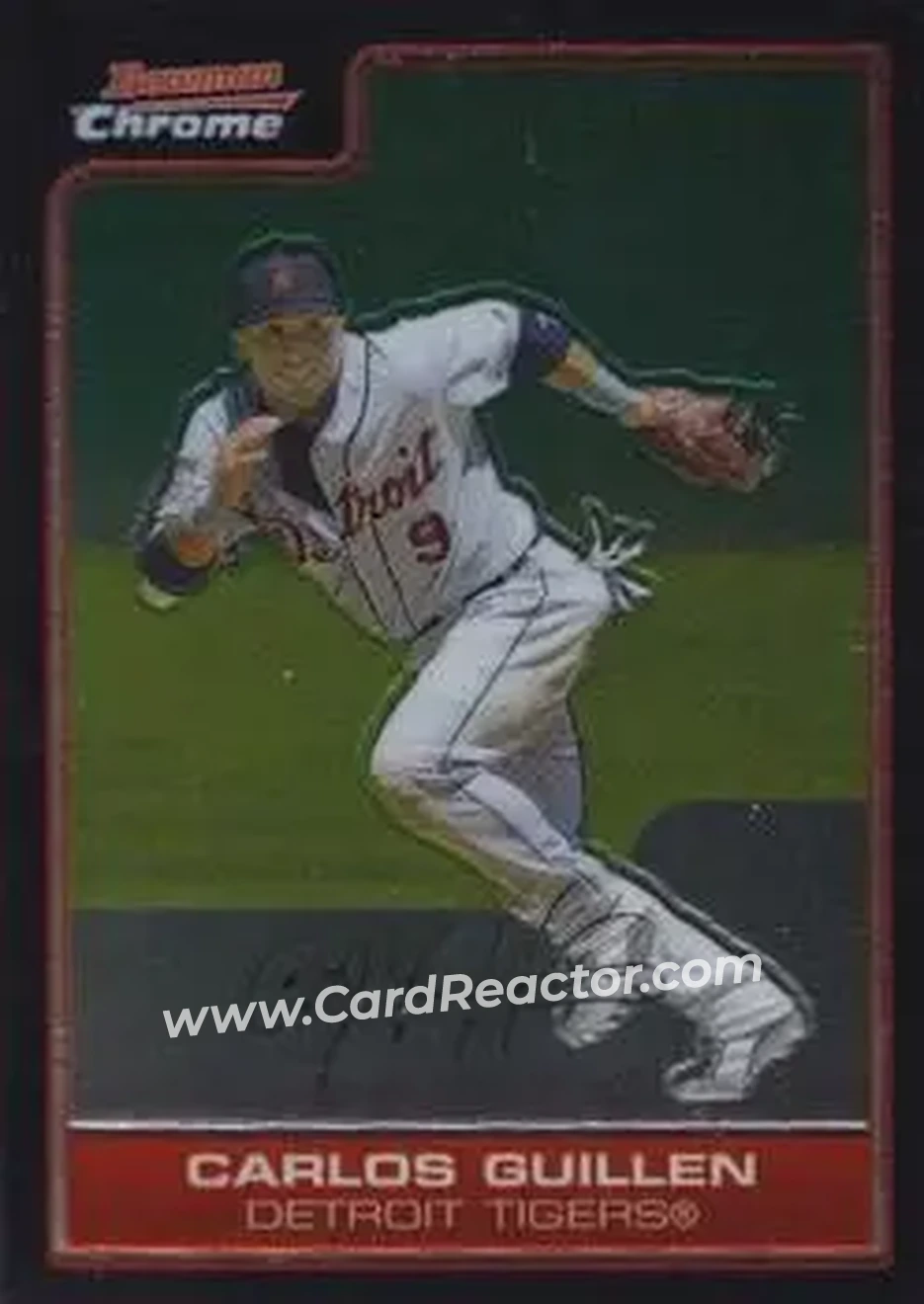 2006 Bowman Chrome #13 - Carlos Guillen - Detroit Tigers - Front